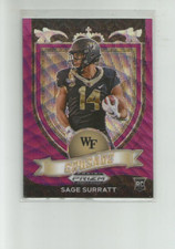 2021 PANINI PRIZM DRAFT PICKS PRIZMS PURPLE WAVE #177 SAGE SURRATT