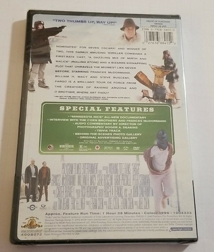 Fargo (DVD, 2003, Special Edition) - Picture 2 of 2
