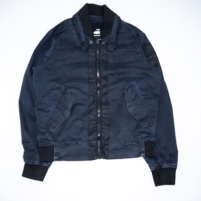 G-STAR Men's Navy-Blue MILITARY STYLE Full-Zip SUBMARINE HDD G-STAR Men's Navy-Blue MILITARY STYLE Full-Zip SUBMARINE HDD