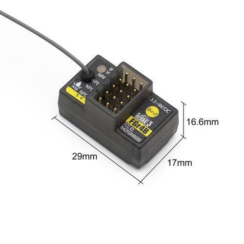 FlySky FGr4B 4CH Receiver PWM/PPM/S.BUS/i-bus2 for PL18 NB4 NB4 Lite Transmitter - Picture 6 of 12