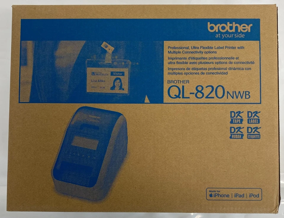 Brother QL-820NWB Direct Thermal Label Printer - Image 4 of 4