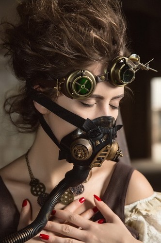 RQ-BL Red Queen's Black Legion Steampunk Dieselpunk Mad Max Gas Mask SP178 - Picture 7 of 12