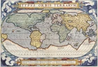 A4 Reprint of - Old Map Of The World