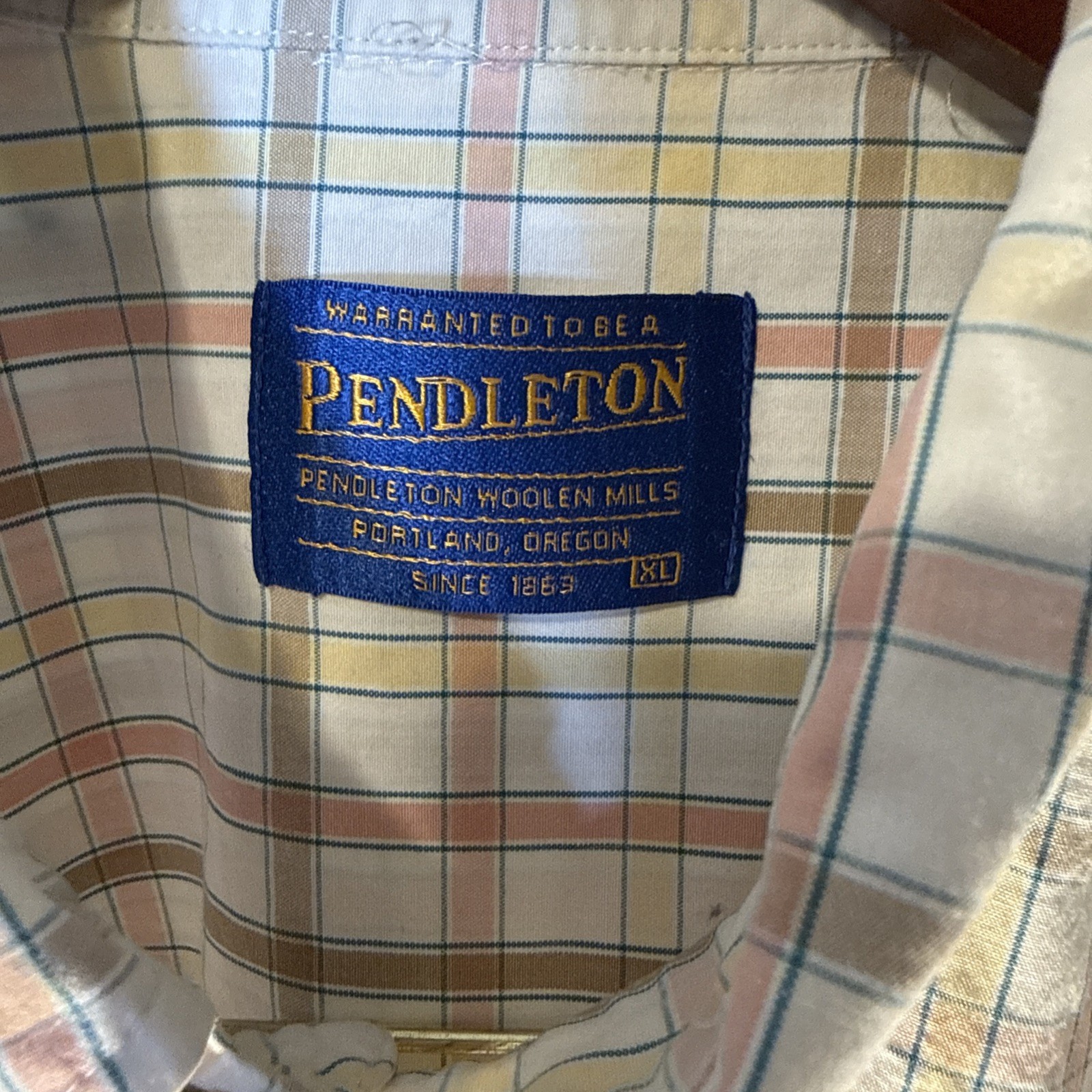 Pendleton 100% Cotton Extra Large Button Down Dre… - image 2