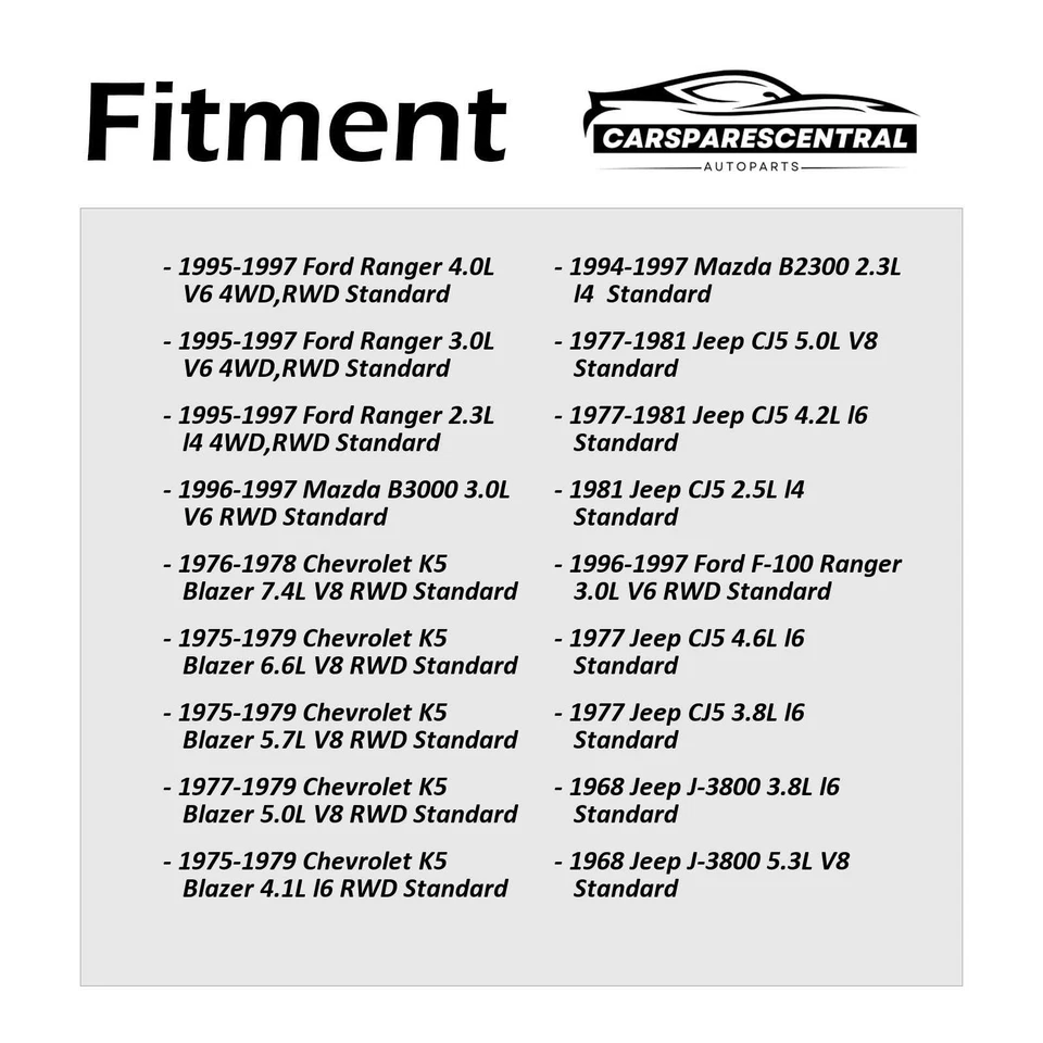 Eje trasero todas las juntas junta universal 2x para Jeep CJ7 1976-1978 5,0 L Foto 2 de 4