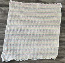 Beautiful Crocheted Pastels Baby Blanket