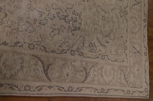 Distressed Muted Traditional Vintage Rug 7x9 Hand-knotted Wool for Living Room - Picture 18 of 24