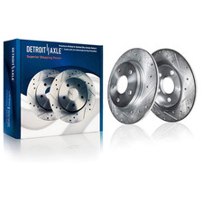 Rotor de freno trasero perforado de eje Detroit para Chrysler Town & Country Dodge G