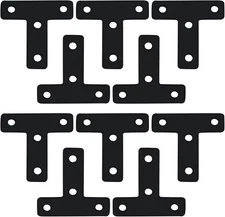 T Tulead Flat Corner Braces T-Shape Brackets Iron Mending Plates... 