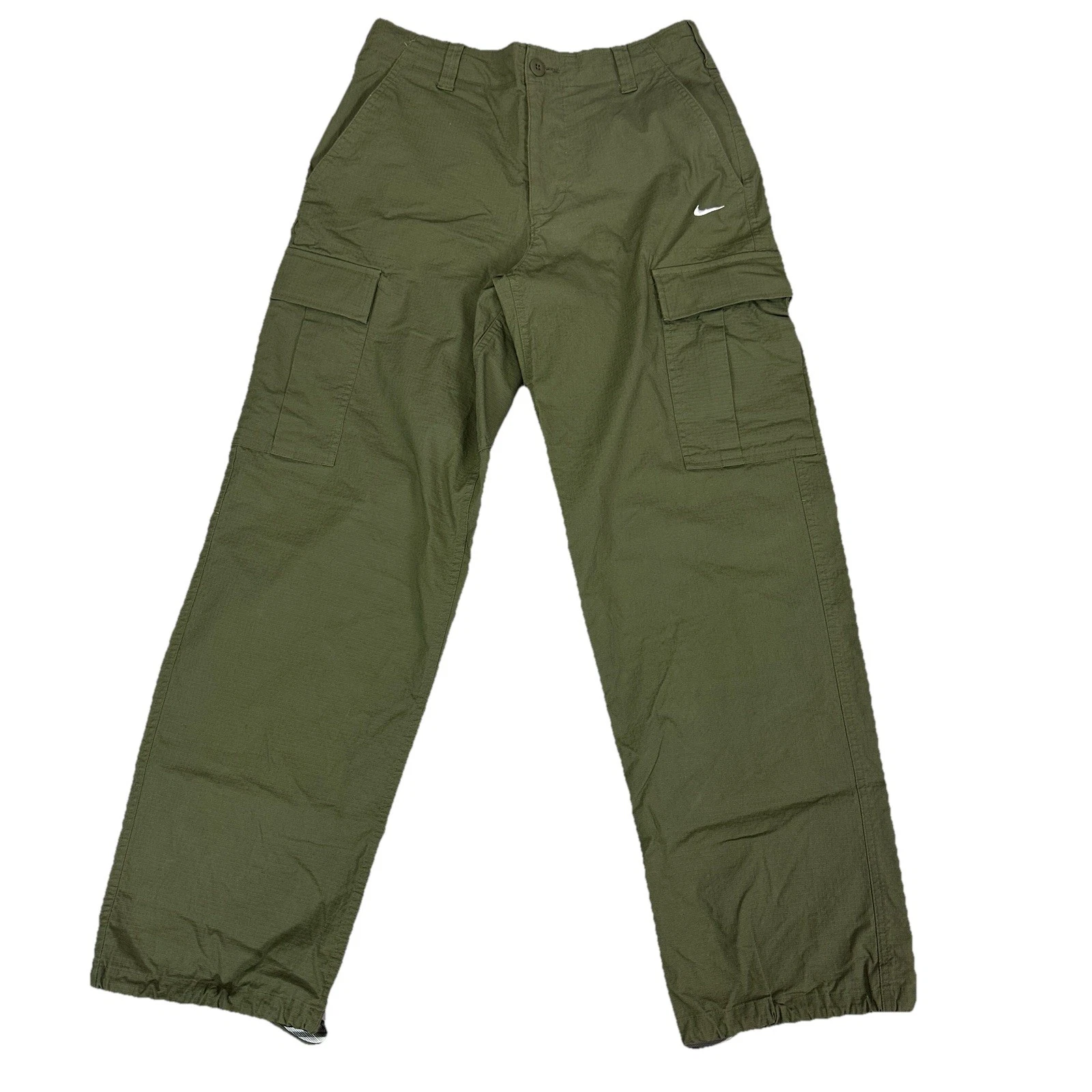 Nike SB Kearny Skate Pants Mens Size 30 Olive Green Cargo Pockets Utility Baggy