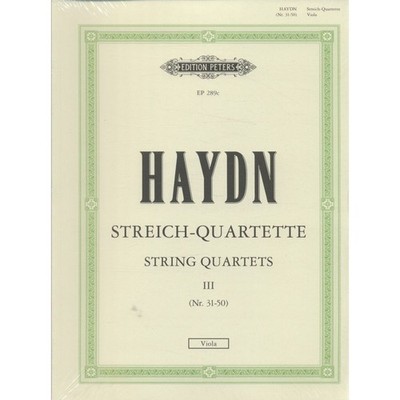 EDITION PETERS HAYDN JOSEPH - STRING QUARTETS, COMPLETE VOL.3 - STRING QUARTETS