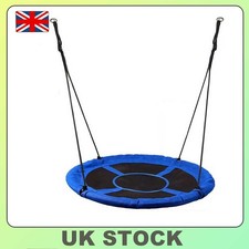 100cm UFO Swing Hanging Chair Nest Hammock | Kids Round Backyard Tree Swing Seat