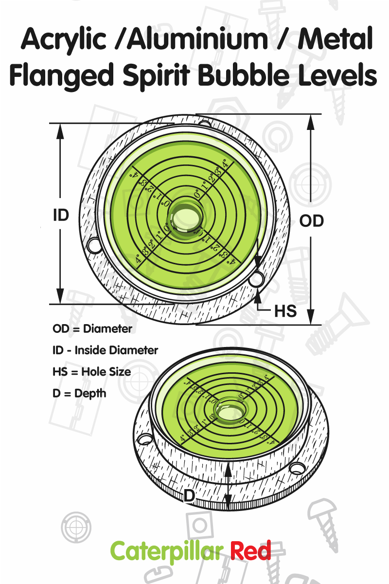 Set Livelle Sferiche In Acrilico - 2x60 Mm E 1x15 Mm, Verde, Per Superfici E Bilanciamento - Foto 5