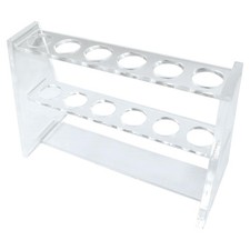 Acrylic Test Tube Rack, 16mm Diameter Test Tube Holder for 10ml Test Tubes6 H...