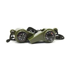 4Pcs Reusable Multi Functional High Decibel Survival Whistles with Compass