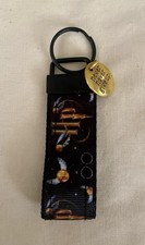 Harry Potter 4  Key Fob With Charm Saying :  Never Never Give Up   Attached