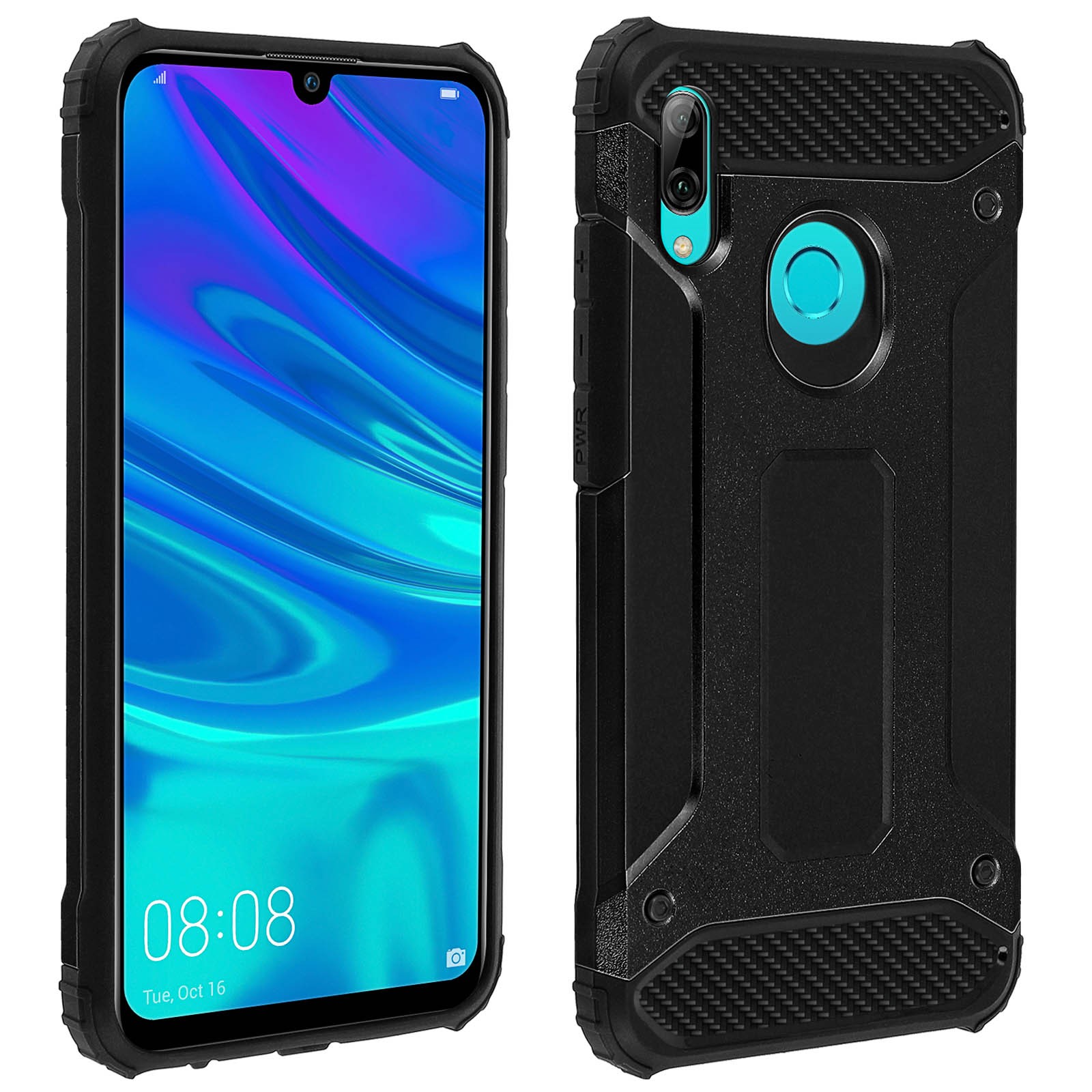 Évitez les écrans brisés : coque Huawei P Smart 2019 antichoc noire
