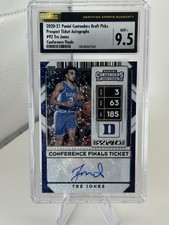 2020-21 Panini Contenders Draft Ticket /75 Tre Jones Auto Duke Blue Devils Card