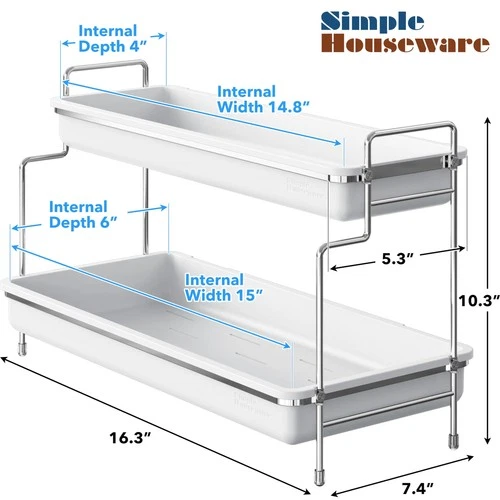 SimpleHouseware Spice Rack Kitchen Organizer - Thumbnail 3
