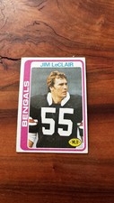 Topps 1978 Jim LeClair #14 Cincinnati Bengals NFL Football Base Set