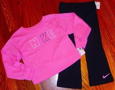 NIKE SPORT AUTHENTIC TODDLERS GIRLS BRAND NEW ORIGINAL 2Pc SET Size 4, NWT