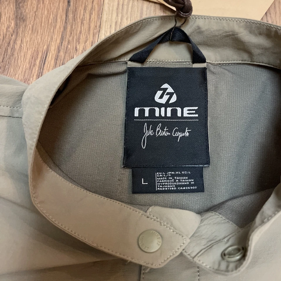 Mine 77 Stretch Button Up Culvert Green Unisex Large NWT - Image 4 of 4