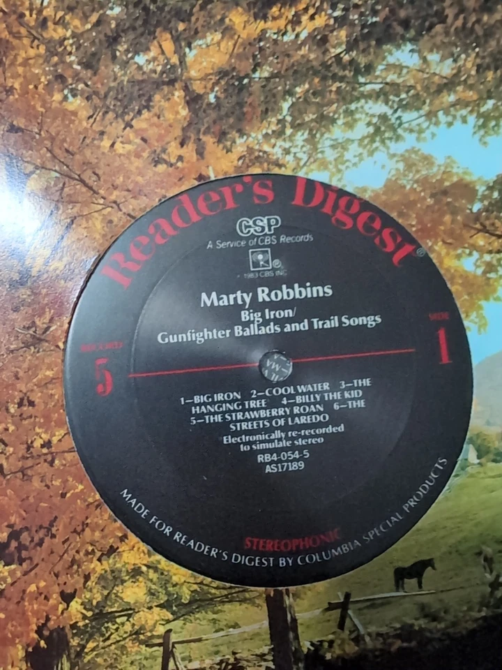 Marty Robbins – Greatest Hits & Finest Performances 5LP Box Set Reader's Digest - Image 2 of 4