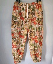 Urban Outfitters Multi Penelope Floral Corduroy High Rise Jogger Pants Size L