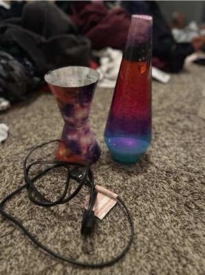 Nebula Color Changing Lava Lamp Wall Plug-In Novelty Table Light(no heat bulb)
