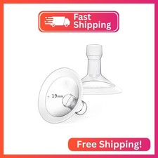 MOOMentaneous 19mm Oval Flanges Breast Pump Parts Compatible with Medela Breast