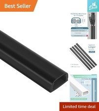 Organize Your Space: 68in Wall-Mounted Cord Cover to Safeguard Kids  Pets