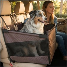 Premium Dog Car Seat  Back Seat   Waterproof  Non-Slip Travel Hammock with ...