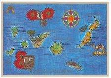 SPAIN CANARY ISLANDS CANARY ISLAND MAP