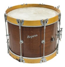 Vintage Early 1970's Rogers Newport 9x14 Marching Snare Drum Mahogany NICE