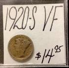 1920 S Mercury Silver Dime VF! ENN Coins