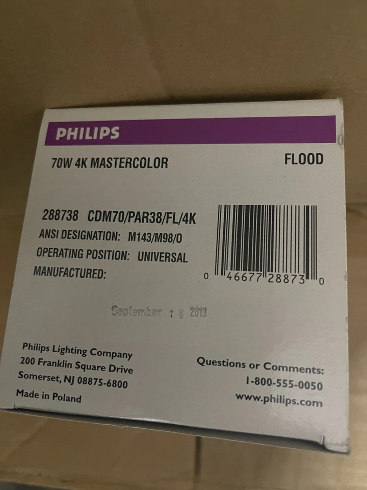 PHILIPS CDM70/PAR38/288738/FL /4K Mastercolor - Image 2 of 2