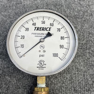 #ad Trerice MH59892 Pressure Gauge 1 100 PSI With APOLLO 1 4” BALL VALVE Used $24.99