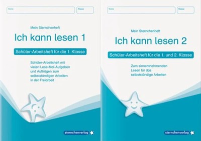 Ich kann lesen 1 und Ich kann lesen 2 als Kombi, Schüler-Arbeitshefte für die...