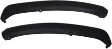Left & Right Side Front Bumper Valance Air Deflector and Right, Black 