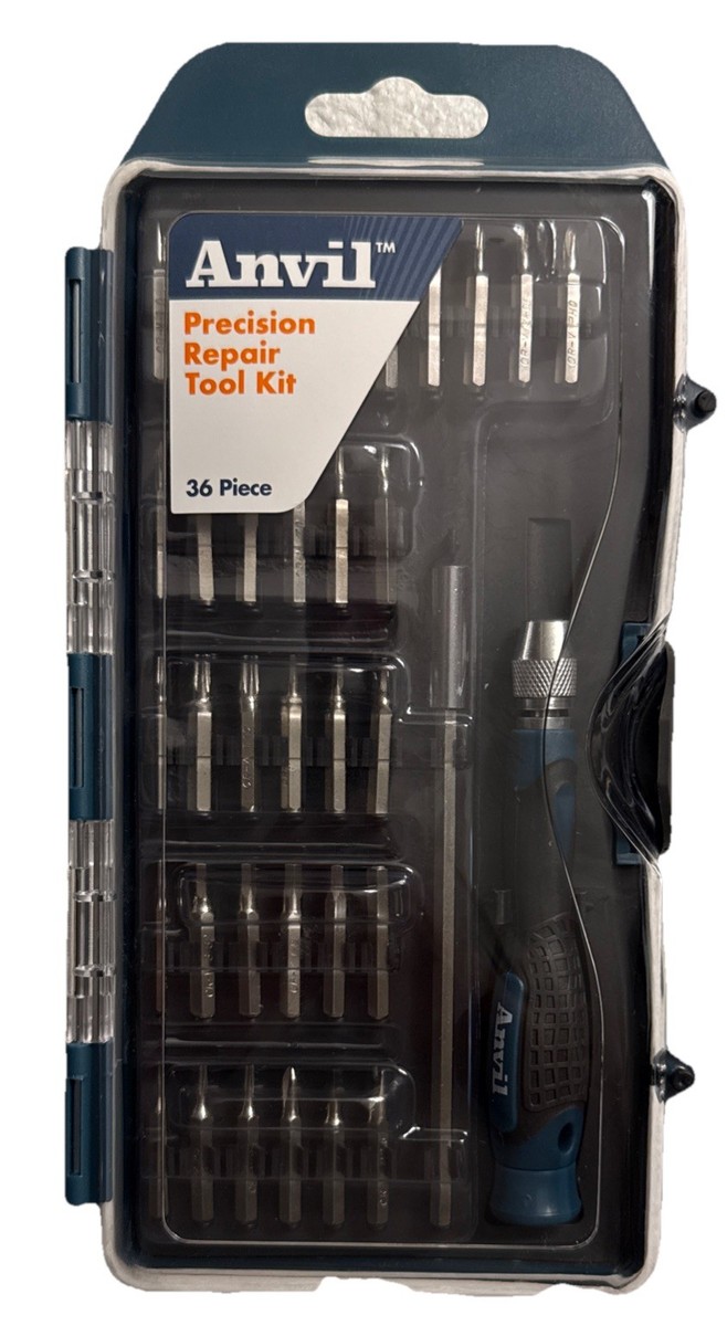 36-Piece Anvil Precision Repair Screwdriver Tool Kit - SAE +
