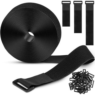 5Meters Adjustable Fastening Hook and Loop Straps with 25 Buckles   Length1005