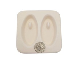 HOLEY OVALS Fritter Mold Makes Castings Tag Necklace Pendant Jewelry Ornament 70