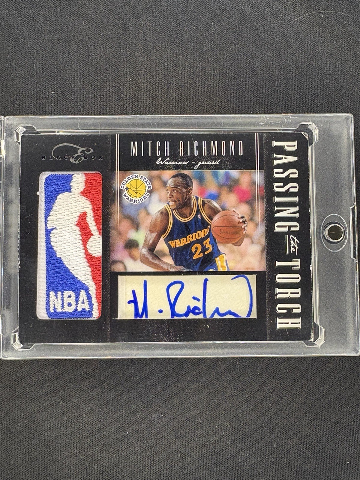 Mitch Richmond Monta Ellis Passing The Torch /149 Logo Man Auto 2011 Panini view 1