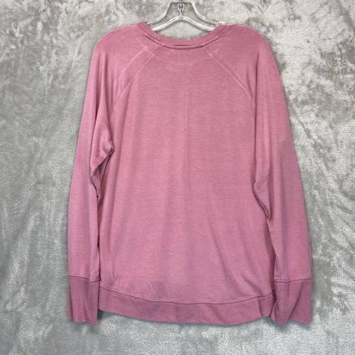 Felpa donna Athleta taglia L rosa malva maglione manica lunga - Foto 7 di 8