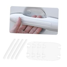 8PCS Car Door Handle Protector Clear,Anti-Scratch Car Door Handle Scratch White