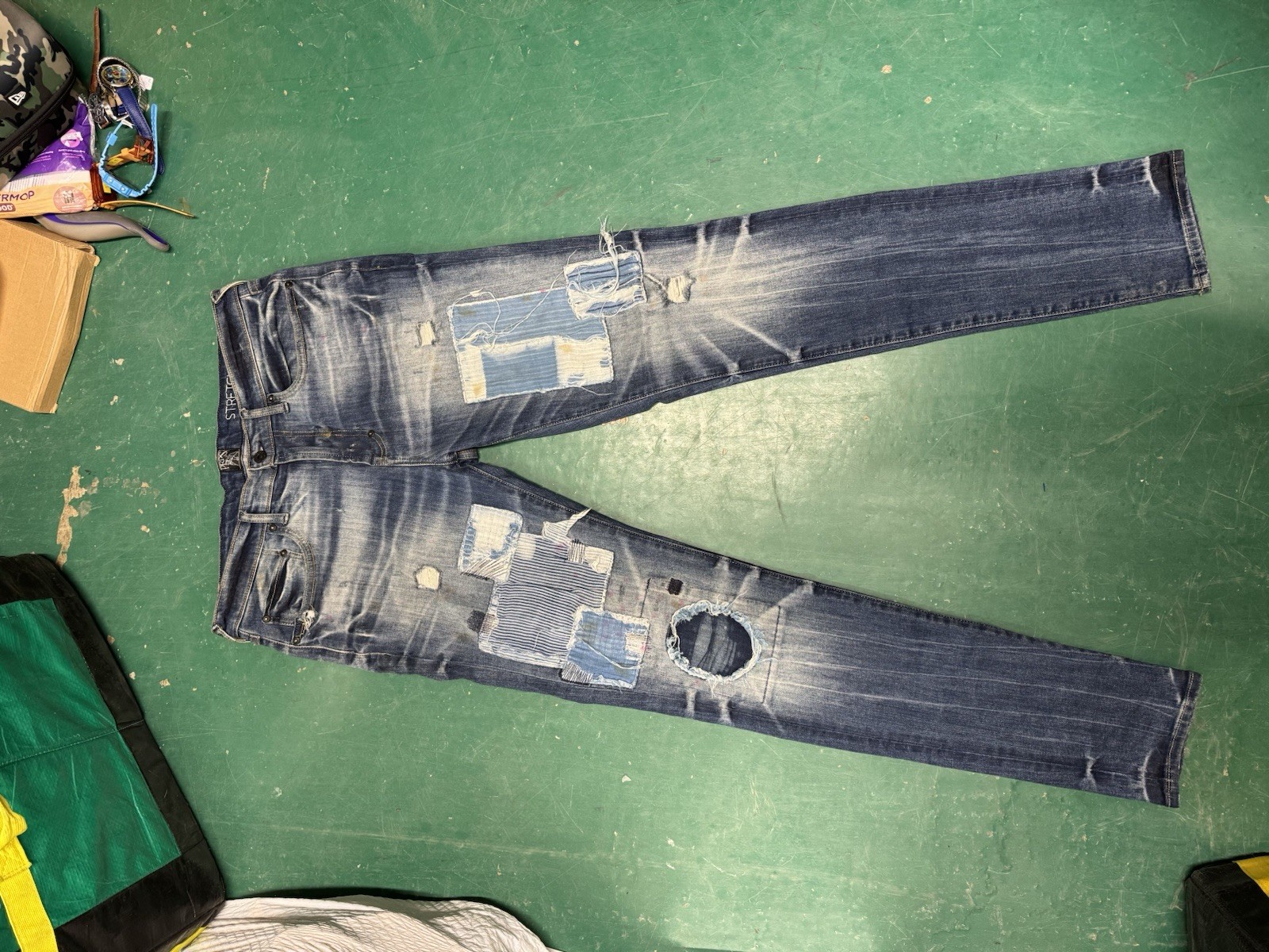 Prp Jeans Size 32 Men Patch Work - image 1