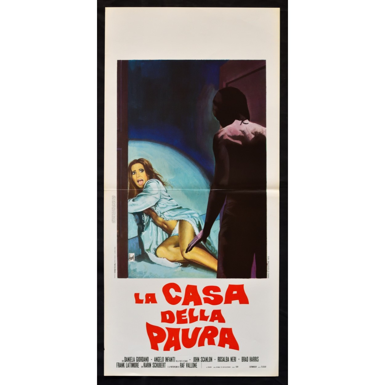 Locandina originale film La casa della paura (1974) - Regia di William Rose, Dick Randall