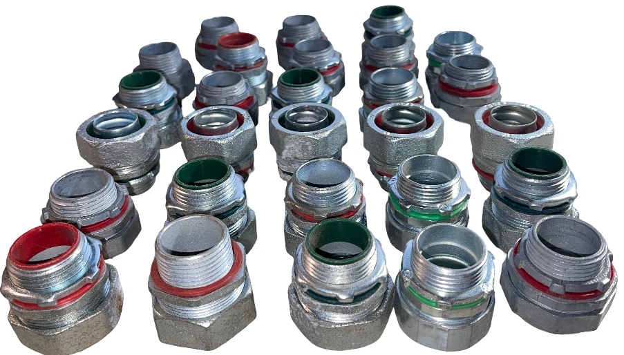 28x 1" MIXD HIERRO MALEABLE + ACERO Conector AISLADO RECTO HERMÉTICO AL LÍQUIDO pd 17z