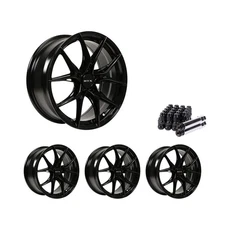 Set of 4 16" Gloss Black Alloy Wheel Rims 5x114.3 fits Pontiac Vibe, RTX5K 5Lug