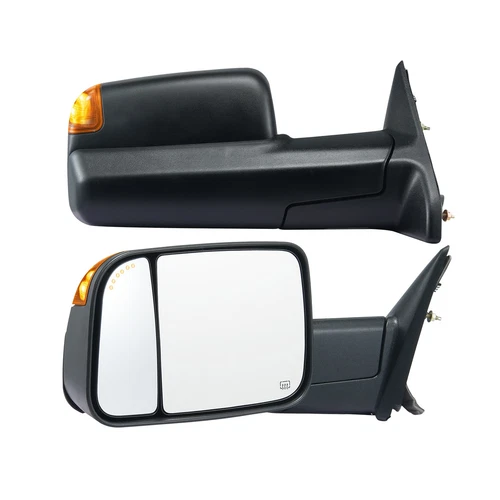 Power Heated Tow Mirrors for 2009-2023 Dodge Ram 1500 2500 3500 Foldable